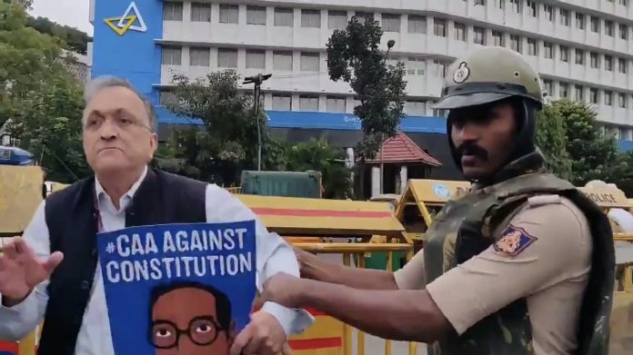 Ramachandra Guha Historian Ramachandra Guha was detained by the Bengaluru City Police for violating Section 144. Photo credit: UNI