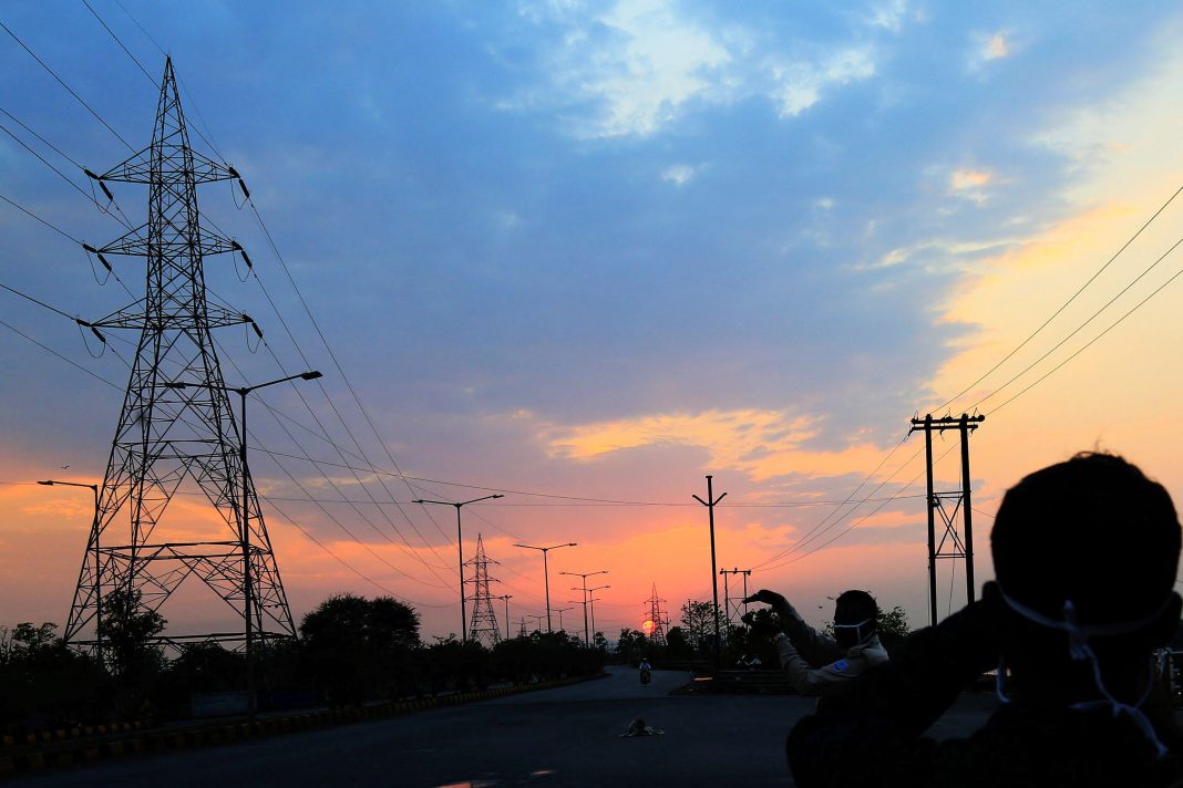 Electricity poles