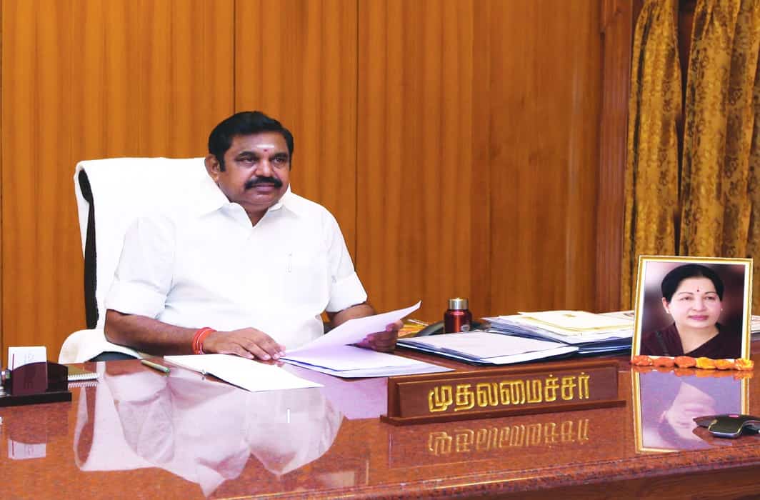 Chief Minister Edappadi K Palaniswami