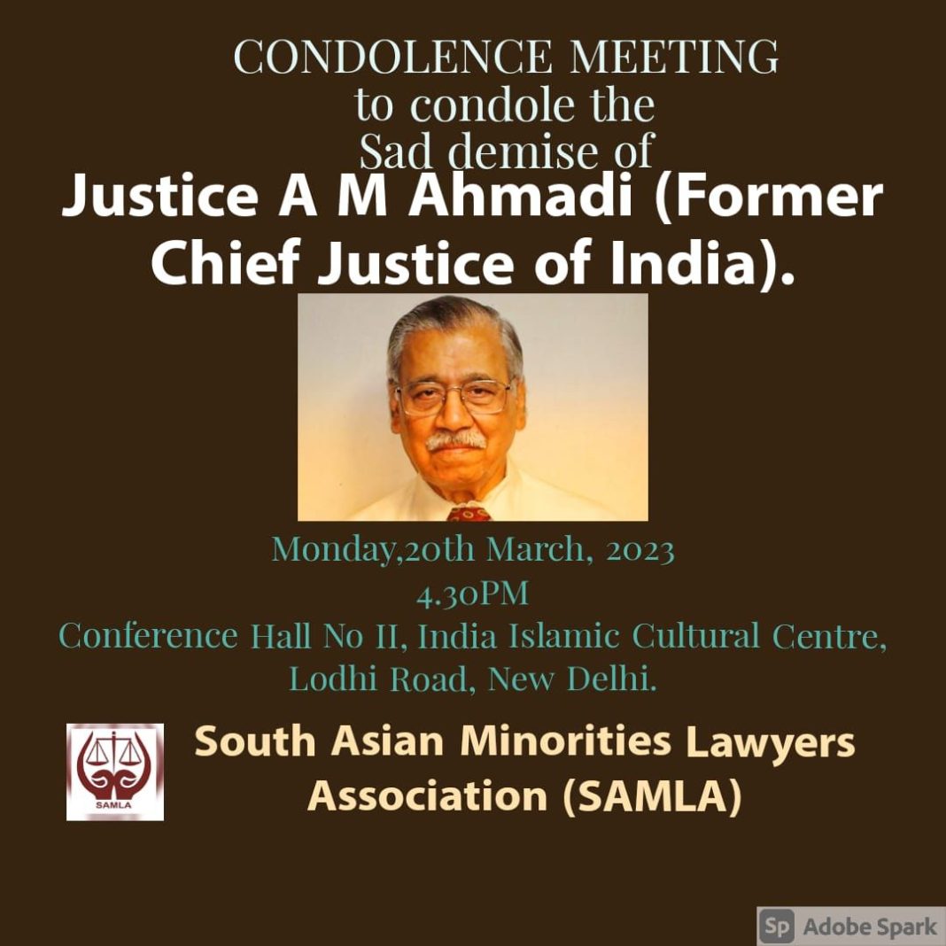 Justice AM Ahmadi